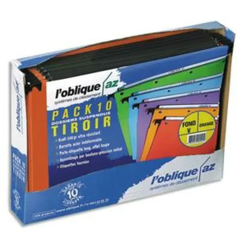Dossiers suspendus AZV et AZO ULTIMATE ELBA L’OBLIQUE AZ photo du produit image1 L