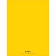 CONQUERANTC Cahier piqûre 24x32cm 48 pages 90g séyès grands carreaux. Couverture polypropylène jaune photo du produit image1 S