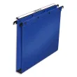 OBLIQUE AZ Paquet de 10 dossiers suspendus TIROIR en polypro opaque. Fond 30, bouton-pression. Bleu photo du produit image1 S