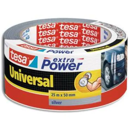 Rouleau de toile adhésive renforcée 25m x 50 mm coloris gris photo du produit image1 L