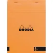 RHODIA Bloc coloR agrafé en-tête 14,8x21 (n°16) 140 pages lignées. Couverture rembordée orange photo du produit image1 S