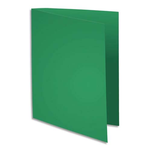 EXACOMPTA Paquet de 100 sous chemises FLASH 80 gr coloris vert foncé, 100% recyclé