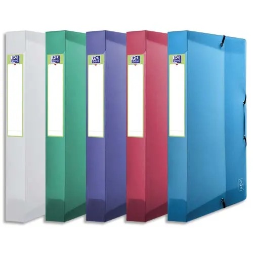 ELBA Boîte de classement 2nd Life 24x32cm PP 7/10e coloris assortis, dos 4cm, capacité 300 feuilles photo du produit image1 L