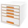 Bloc de classement 5 tiroirs, orange - L29 x H36 x P 37 cm photo du produit image1 S