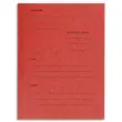 EXACOMPTA Paquet de 25 dossiers de plaidoirie pré-imprimés, en carte 265g. Coloris rouge. photo du produit image1 S