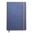 RHODIA Carnet RHODIArama 14,8x21cm 192 pages lignées. Couverture rembordée saphir photo du produit image1 S