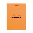 RHODIA Bloc de direction couverture orange 80 feuilles (160 pages) format A7 réglure 5x5 photo du produit image1 S