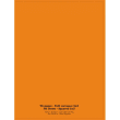 NEUTRE Cahier piqûre 24x32 96 pages petits carreaux 90g. Couverture polypro orange photo du produit image1 S