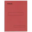 ESSELTE Boîte de 100 sous-dossiers 160g à 2 rabats rouge Scor, pour dossiers armoire et tiroir photo du produit image1 S
