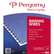 PERGAMY Doos met 100 metalen ringkammen, 34 lussen 12,7 mm Zwart 900123 productfoto image1 S