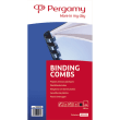 PERGAMY Doos met 50 plastic ringkammen 45mm Zwart 900096 productfoto image1 S