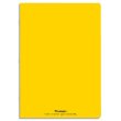 CONQUERANTC Cahier piqûre 21x29,7cm 96 pages 90g séyès grands carreaux. Couverture polypropylène jaune photo du produit image1 S