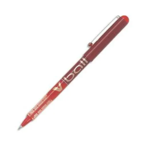 Stylo roller pointe métal 0,7 mm encre liquide rouge V-BALL 07 photo du produit image1 L