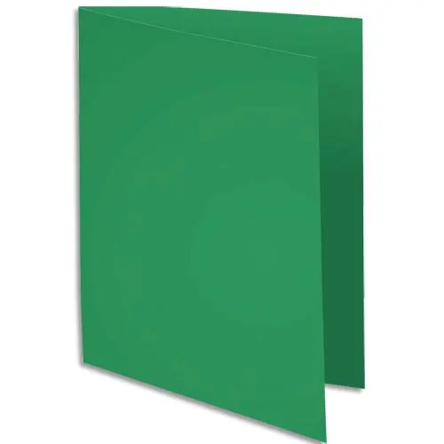 EXACOMPTA Paquet de 100 chemises ROCK'S en carte 210 grammes coloris vert sapin photo du produit image1 L