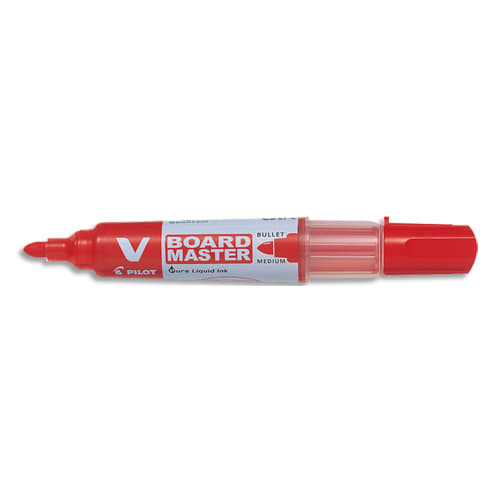 PILOT Droog uitwisbare marker, ronde punt, VBOARD MASTER rood vanaf 355776 productfoto image1 L