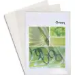 EXACOMPTA Boîte de 100 pochettes coin en PVC 14/100 ème. Coloris cristal. photo du produit image1 S