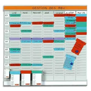 Planning 8 colonnes Office NOBO photo du produit