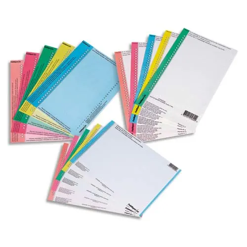 OBLIQUE AZ Sachet de 10 planches d’étiquettes pour dossiers armoire bleu photo du produit image1 L