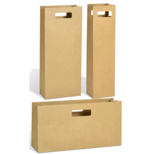 Eco kraft zakje voor fles productfoto image1 L