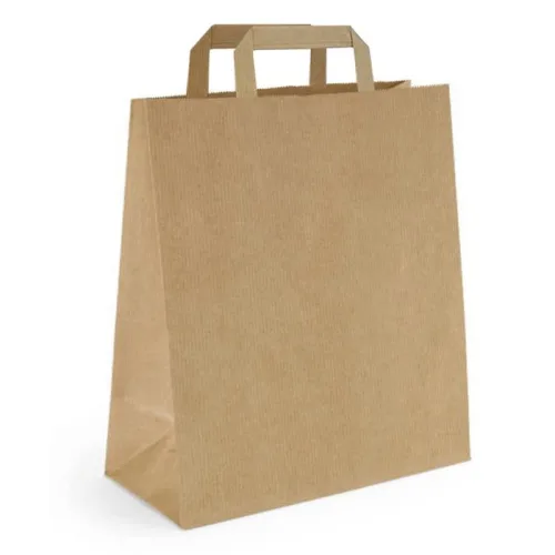 Bedrukte kraftzak met plat handvat. Vergeet niet uw LOGO door te sturen... productfoto image1 L