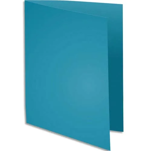 EXACOMPTA Paquet de 100 sous-chemises ROCK'S en carte 80 grammes coloris bleu photo du produit image1 L
