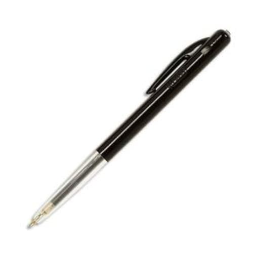 Stylo à bille pointe moyenne rétractable encre noire