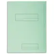 EXACOMPTA Paquet de 50 chemises pré-imprimés 2 rabats SUPER 250 en carte 210 grammes coloris vert photo du produit image1 S