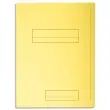 EXACOMPTA Paquet de 50 chemises pré-imprimés 2 rabats SUPER 250 en carte 210 grammes coloris jaune photo du produit image1 S