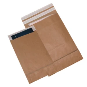 Pochette à fond plat avec fermeture auto-adhésive permanente photo du produit