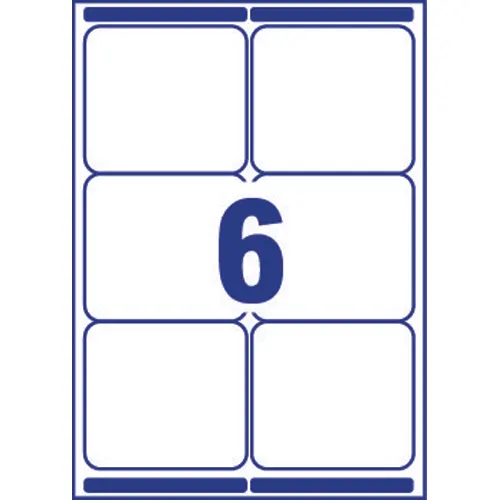 Etiquette d’expédition blanche photo du produit image1 L