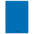 CONQUERANTC Cahier piqûre 24x32cm 96 pages 90g séyès grands carreaux.Couverture polypropylène bleu photo du produit image1 S