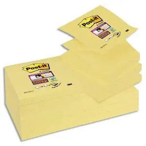 Blocs recharges Z-Notes Super Sticky jaune POST-IT Z-NOTES photo du produit