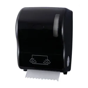 Distributeur essuie mains en rouleaux ABS Noir photo du produit