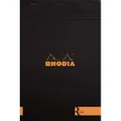 RHODIA Bloc coloR agrafé en-tête 21x29,7 (n°18) 140 pages lignées. Couverture rembordée noire photo du produit image1 S