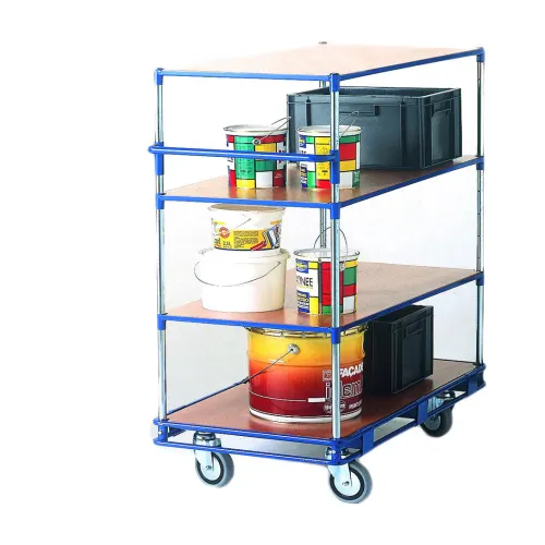Chariot multiservices a 1 niveau (+base) 200 kg 1100x535x925mm photo du produit image1 L