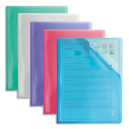 ELBA Protège-documents 2nd LIFE en polypropylène translucide. 40 pochettes, 80 vues. Coloris assortis photo du produit image1 L