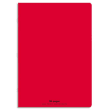 CONQUERANTC Cahier piqûre 24x32cm 96 pages 90g séyès grands carreaux. Couverture polypropylène rouge photo du produit image1 S