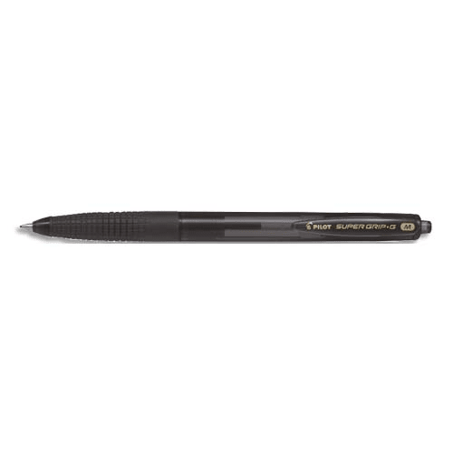 PILOT Stylo bille SUPER GRIP G rétractable pointe moyenne encre noire photo du produit image1 L