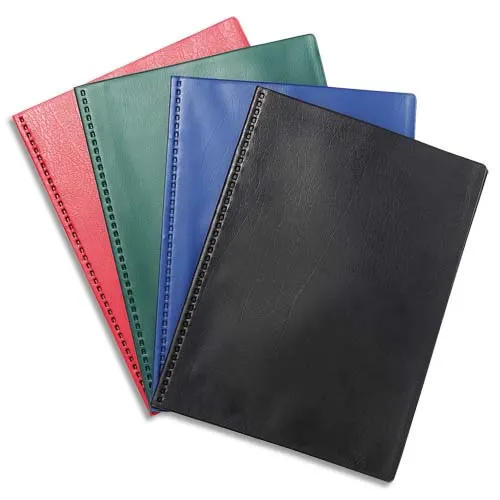 EXACOMPTA VEGA gelaste documentomslag met 80 aanzichten, 3/10 pvc-omslag, diverse dekkende kleuren productfoto image1 L