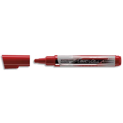 BIC Marqueur effaçable à sec VELLEDA Liquid' ink, encre liquide rouge, pointe ogive large
