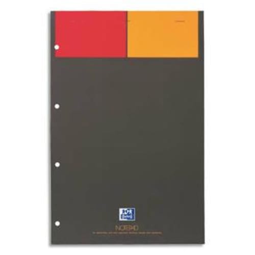 Bloc de bureau agrafé 160 pages perforées 80g 5x5 21x31,8cm