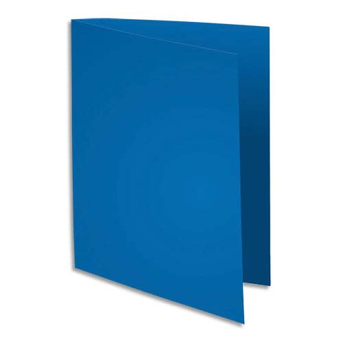 EXACOMPTA Paquet de 100 sous chemises FLASH 80 gr coloris bleu foncé, 100% recyclé