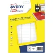 AVERY Sachet de 720 étiquettes multi-usage blanches 12,8 x 38 mm. Planche format A5. ETE045 photo du produit image1 S