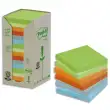POST-IT Tour 16 blocs 100f 76x76mm 100% recyclé. Coloris assortis gris,bleu,vert clair,vert mousse photo du produit image1 S