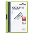 DURABLE Duraclip 30 presentatiemap met clip, transparante omslag - 1-30 vellen A4 - Groen productfoto image1 S