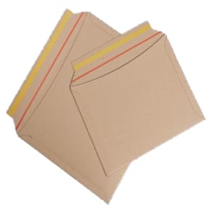 Pochette kraft brune auto-adhésive à soufflets avec/sans fenêtre