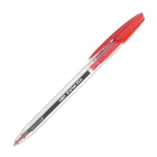 Stylo bille rétractable Cristal Clic Rouge