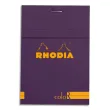 RHODIA Bloc coloR agrafé en-tête 8,5x12 (n°12) 140 pages lignées. Couverture rembordée violet photo du produit image1 S