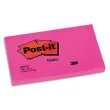 POST-IT Bloc néon repositionnable de 100 feuilles 76 x 127 mm rose 655NP photo du produit image1 S