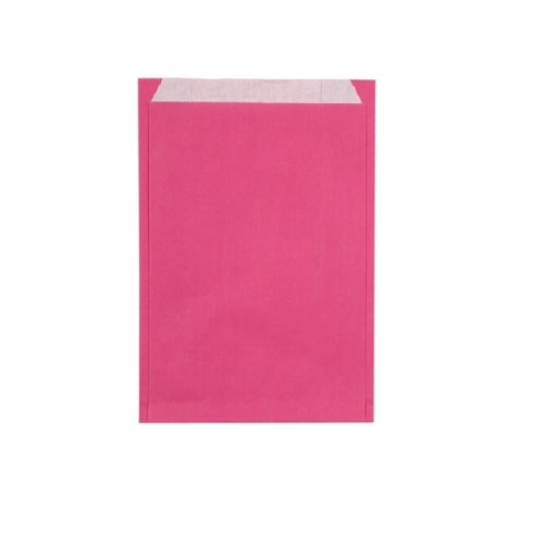 250 Sachets cadeau kraft à soufflets fuschia taille xs